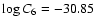 $\log C_6 = -30.85$