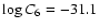 $\log C_6 = -31.1$