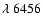 $\lambda~6456$