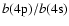 $b(4{\rm p})/b(4{\rm s})$