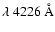 $\lambda~4226~\AA$