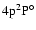 $\rm 4p ^2{\rm P}^{\circ}_{\rm }$