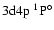 $\rm 3d4p~^1{\rm P}^{\circ}_{\rm }$