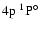 $\rm 4p~^1{\rm P}^{\circ}_{\rm }$