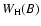 $W_{ \rm H} (B)$