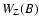 $W_{\rm Z}(B)$