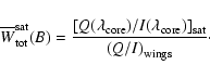 \begin{displaymath}\overline{W}_{\rm tot}^{\rm sat} (B) = \frac{{[Q(\lambda_{\rm...
...)/I(\lambda_{\rm core})}]_{\rm sat}}{{(Q/I)}_{\rm wings}}\cdot
\end{displaymath}