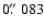 $0\hbox{$.\!\!^{\prime\prime}$ }083$