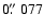 $0\hbox{$.\!\!^{\prime\prime}$ }077$