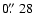 $0\hbox{$.\!\!^{\prime\prime}$ }{}28$