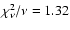 $\chi^2_{\nu}/\nu=1.32$