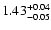 $\rm 1.43^{+0.04}_{-0.05}$