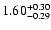 $\rm 1.60^{+0.30}_{-0.29}$
