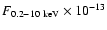 $F_{0.2-10~{\rm keV}}\times 10^{-13}$