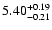 $\rm 5.40^{+0.19}_{-0.21}$
