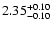 $\rm 2.35^{+0.10}_{-0.10}$