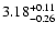 $\rm 3.18^{+0.11}_{-0.26}$