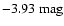 $-3.93~{\rm mag}$