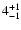 $\rm 4_{-1}^{+1}$