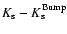 $K_{\rm s}-K_{\rm s}^{\rm Bump}$
