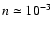 $n\simeq 10^{-3}$