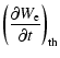 $\displaystyle %
\left({{\partial W_{\rm e}}\over{\partial t}}\right)_{\rm th}$