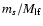 $m_s/M_{\rm lf}$