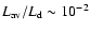 $L_{\rm av}/L_{\rm d} \sim 10^{-2}$