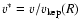 $v^*=v/v_{\rm kep}(R)$