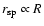$r_{\rm sp} \propto R$