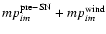 $mp^{\rm {pre-SN}}_{im} + mp^{\rm {wind}}_{im}$