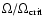 $\Omega /\Omega _{\rm crit}$