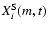 $X_{i}^{\rm S}(m,t)$