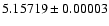 $5.15719\pm0.00003$