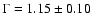 $\Gamma=1.15\pm0.10$