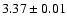 $3.37\pm0.01$
