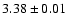 $3.38\pm0.01$