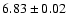 $6.83\pm0.02$