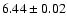 $6.44\pm0.02$