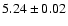 $5.24\pm0.02$