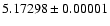 $5.17298\pm0.00001$