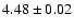 $4.48\pm0.02$