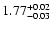 $\rm 1.77^{+0.02}_{-0.03}$
