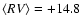$\langle RV \rangle =+14.8$