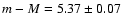 $m-M=5.37\pm0.07$