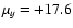 $\mu _y=+17.6$