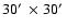 $30\hbox{$^\prime$ }\times30\hbox{$^\prime$ }$