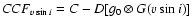 $CCF_{v\sin i}=C-D[g_0\otimes G(v\sin i)]$