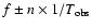 $f\pm n \times 1/T_{\rm obs}$