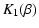 $\displaystyle K_1(\beta)$